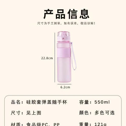 Gabby Dollhouses Cute Water Bottles 550ml Girls Kawaii Cup Kids School Outdoor Sport Flasks Women Office Home Plastics Mug Gift