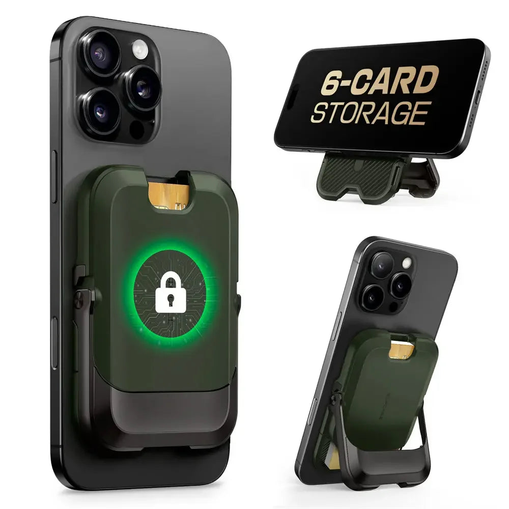 SUPCASE Magnetic Wallet Phone Stand Card Holder for iPhone 16/15/14/13 Series Strong Magnetic Lock Wallet with Stand