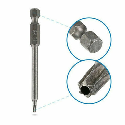 11Pcs Long Reach Torx Star Hex Security Bit Set Tamper Proof Screwdriver Bits