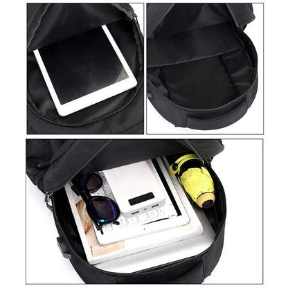 Men Women Boys Laptop Backpack Waterproof Large Mens Rucksack Travel School Bag