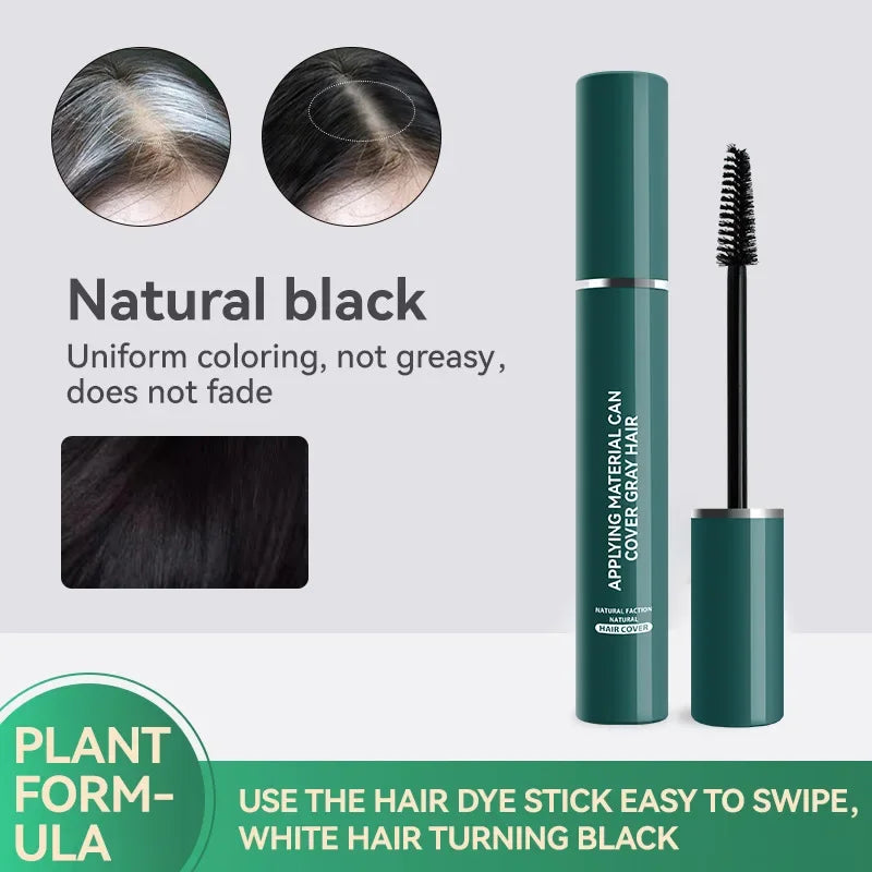 One-Time Hair Dyeing Stick Instant Gray Root Coverage Hair Color Cream Stick Temporary Cover Up White Hair Colour Dye No Harm