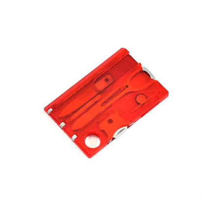 Camping Multifunctional Swiss Army Knife Card Combination Multi-purpose Survival Tool Beauty Suit Tool Card