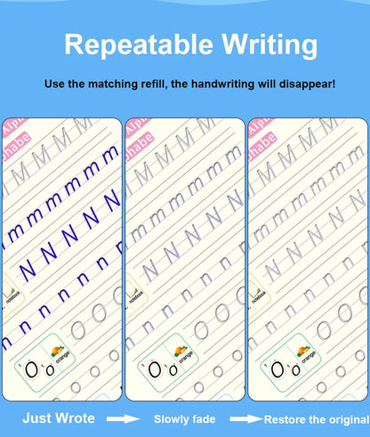 Writing Exercise Books English Groove Magic Practice Copybook Children's Book Learning Numbers Letters Alphabet Calligraphy Gift