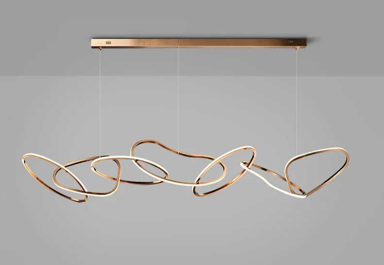 Modern Simplicity Circle LED Pendant Lights for Dining Living Home Decor Hanging Ring Chandelier Lamp Fixture