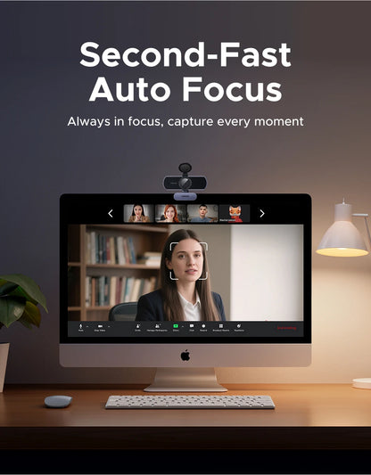 UGREEN 4K FHD 1080P Webcam 8MP for PC, PDAF Auto Focus, Dual AI Noise-Cancelling Mics, Web cam Camera for Zoom/Teams/Google Meet