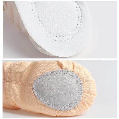 Women Ballet Shoes Canvas Girls Dance Slippers Split Sole Gymnastics Yoga Dancing Shoes Children Adult Ballerina Shoes