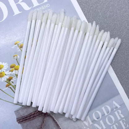 50/1000 PCS Lip Brushes Disposable Cosmetic Lip Brush Lipstick Lip Glossy Wands Cleaner Applicator Eyeshadow Makeup Brush Tool