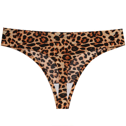 Giczi 3PCS/Set Women's Panties Fashion Leopard Thongs Woman Seamless Underwear Sexy Lingerie Breathable Cozy G-String Hot T-Back