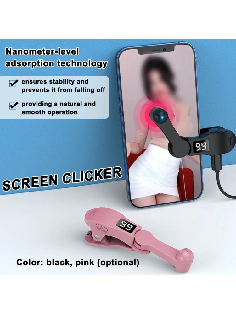 Screen Auto Clicker Simulated Finger Clicking For Smart Phone Apps Tik Tok Video Live Streaming Gadget Game Screen Touch Device