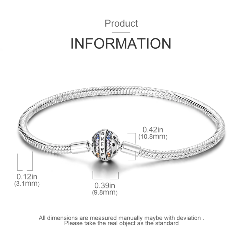 925 Sterling Silver Charm Bracelet - Leaf, Clover, Butterfly & Heart Design | 17-20cm Adjustable