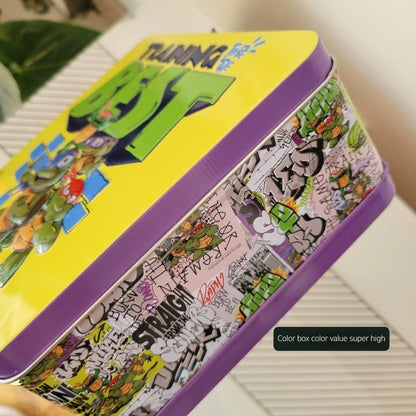 New TMNT Puzzle 24 Pieces Cartoon Animation Puzzle Children'S Puzzle Flat Paper Baby Birthday Gift Exquisite Iron Box Packaging