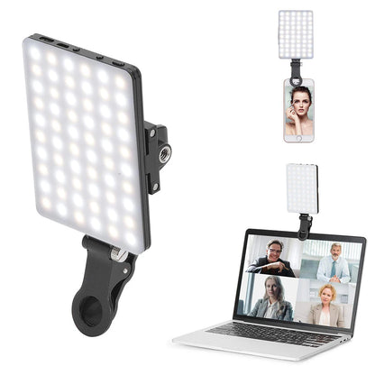 Fill Light Mobile Cell Phone LED Live Broadcast Selfie Video Conference Photography Lighting Kit Portable USB Charging Fill Lamp