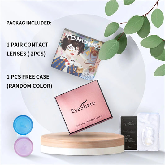 EYESHARE Cosplay White Colored Contact Lenses 2pcs Crazy Red Contact Lenses Anime Black Eye Lenses Halloween Beauty Makeup Lens