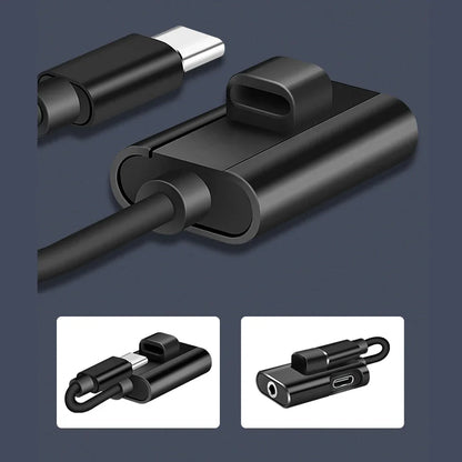 Type C To 3.5mm Jack Adapter For Xiaomi Huawei Type C Audio Splitter Headphone 3.5 Adapter Charger Usb-C Not For iPhone Samsung