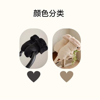 Premium Waterproof Stroller Gloves - Winter Warm Hand Muff Mittens for Pram & Pushchair (2 Pack)
