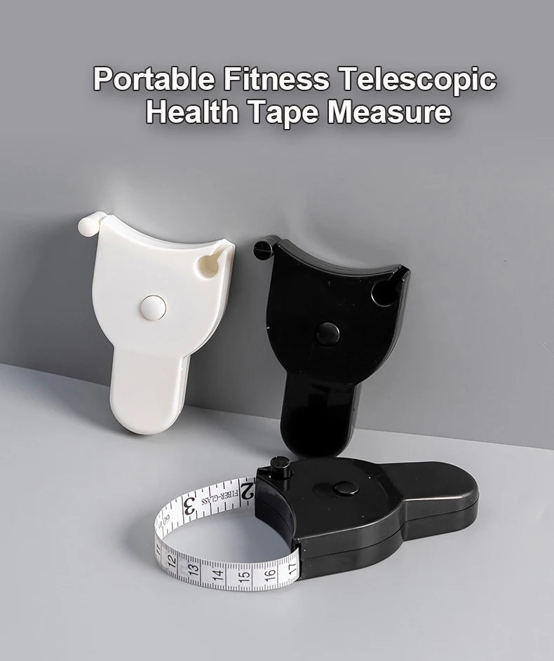 Portable Fitness Telescopic Health Tape Measure With Handle Torch Y-shaped Tape Measure Waist Circumference Tape Measure