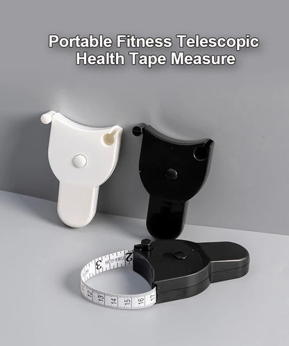 Portable Fitness Telescopic Health Tape Measure With Handle Torch Y-shaped Tape Measure Waist Circumference Tape Measure
