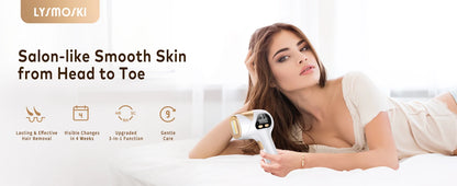 IPL Devices Hair Removal laser 9 Energy Levels 999900 Light Pulses Permanent Painless Laser Hair Removal for men women Whole Use