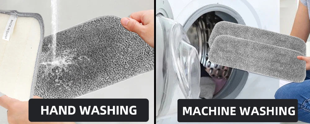 Spray Floor Mop with Replacement Microfiber Pads  Washing Flat Mop Home Kitchen Laminate Wood Ceramic Tiles Floor Cleaning Tools