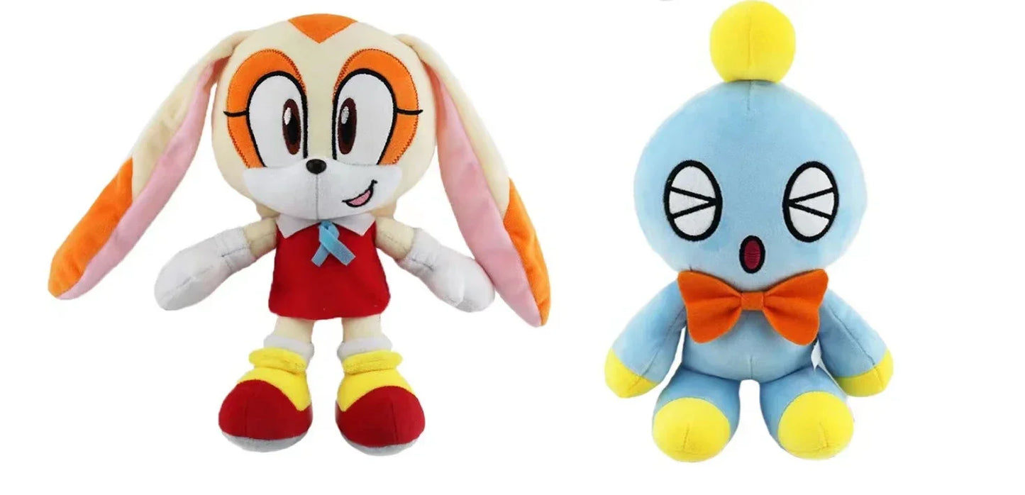 Sonic peluches toy cartoon hedgehog Amy Rose knuckle tail soft stuffed doll child birthday gift 20-30cm plush toys