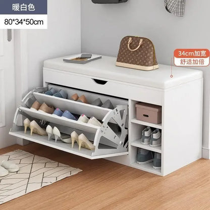 Modern Shoe Cabinets Storage Entrance Stool Entrance Hall Shoe Cabinets Bench White Living Room Home Furniture