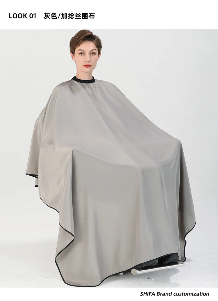 Plus Salon Professional Haircut Shawl Snap Waterproof Hairdresser Hairdressing Apron Barber Hair Cutting Dye Hair Styling Capes
