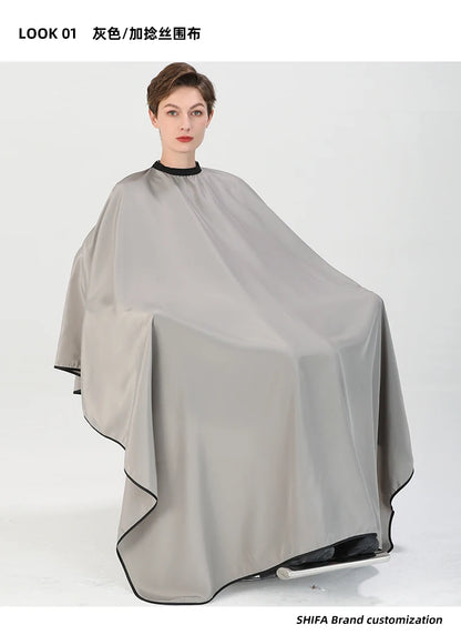Plus Salon Professional Haircut Shawl Snap Waterproof Hairdresser Hairdressing Apron Barber Hair Cutting Dye Hair Styling Capes