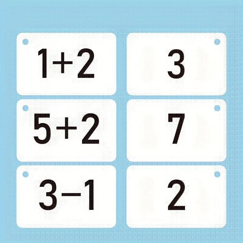 Within 20 Numbers 270pcs Math Flash Cards Set - Addition & Subtraction Facts Symbols Included - Fun Learning for Ages 5-8
