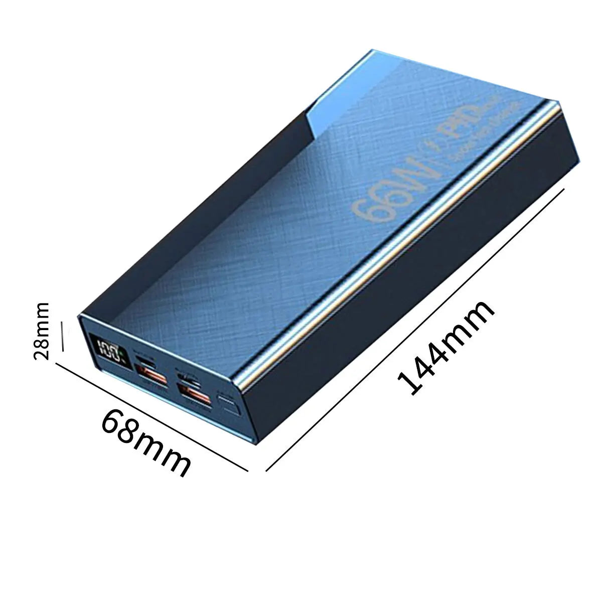 20000Mah Power Bank Portable Fast Charger Battery Pack USB LCD For Mobile Phone