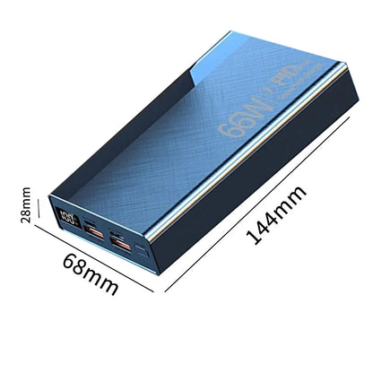20000Mah Power Bank Portable Fast Charger Battery Pack USB LCD For Mobile Phone