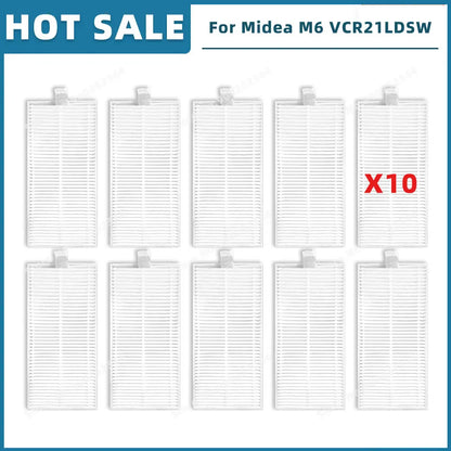 Compatible For Midea M6 VCR21LDSW / Eureka NER600 Replacement Parts Accessories Main Side Brush Filter Mop Cloth