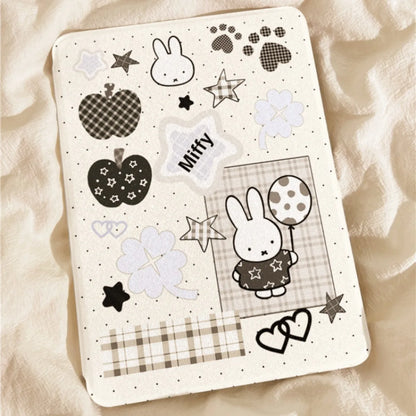 Kawaii Miffy Hasen-Tablet-Hülle, niedliche Cartoon-Ballon-Miffy-Hasen-Acryl-iPad10/air6-Tablet-Hülle, iPad11
