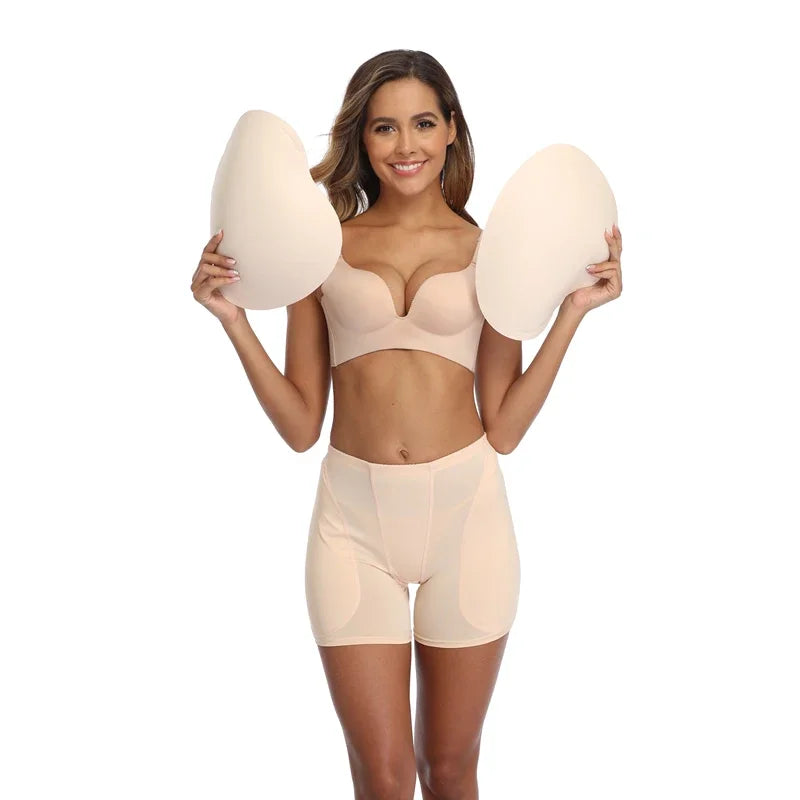 Sponge Padded Women Butt Hip Up Padded Enhancer Crossdresser Shorts High Waist Trainer Shaper Hip Pads Enhancer Booty Lifter