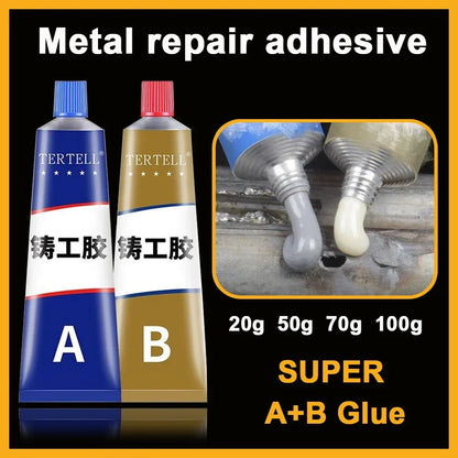 10/6/4/2Pcs Metal Repair Adhesive High Strength Bonding Sealant Weld Seam Metal Adhesive Heat Resistance Strong Casting AB Glue