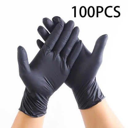 Nitrile Gloves Disposable Thickened Wear Resistant Black Food Household Food Grade Protective Dishwashing Rubber Wholesale Latex