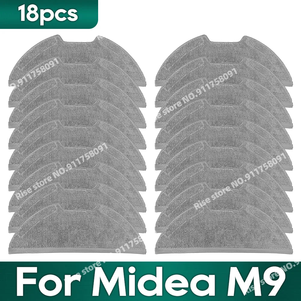Compatible for Midea M9, EUREKA E10s, Obode A8 Vacuum Cleaner Accessories Main Side Brush Hepa Filter Mop Rag Replacement Parts