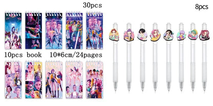 Demon Hunters Gel Pen Kpop Pen Hunter Ballpoint Pen Party Favors for Guest School Office Stationery Supplies Writing Tools
