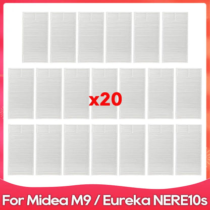 Compatible For ( Midea M9 / Eureka E20 Plus / NERE10s E10S / Obode A8 ) Spare Parts Accessories Main Side Brush Filter Mop Cloth