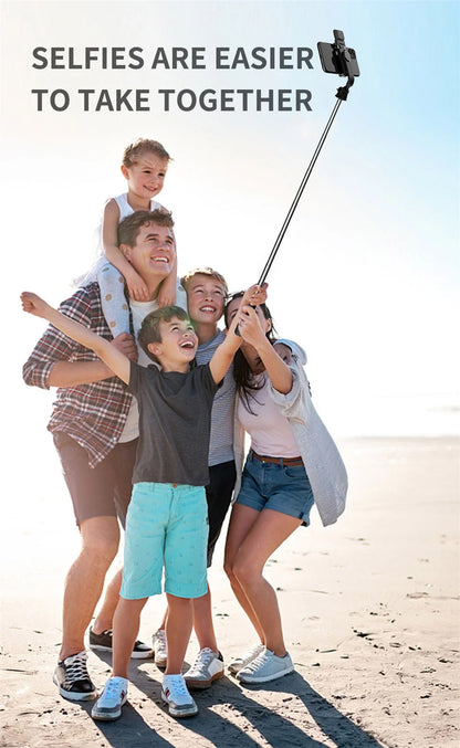 Portable Mini Selfie Stick Led Fill Light Foldable Tripod Phone Stand Holder Support Wireless Bluetooth Remote Control Shutter