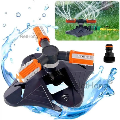 360° Water Sprinkler Lawn Irrigation Automatic Rotating For Garden Watering UK