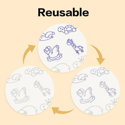 Reusable groove drawing book, develop drawing skills, practice writing, groove drawing book, control pen training calligraphy