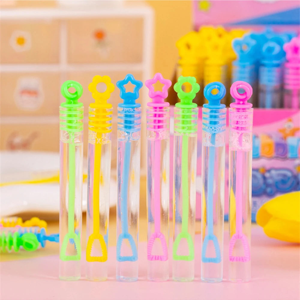 Mini Bubble Wands Party Favors - 10-30PC Cute Empty Bubble Tubes for Kids Birthday, Wedding & School Events