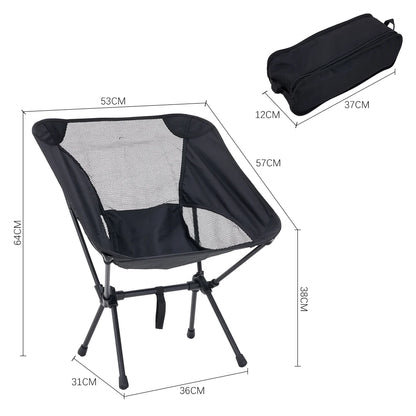 【Breeins】Foldable Camping Chairs Set Lightweight folding Chair Ultralight Backpacking Moon Chairs for Garden Picnic Beach