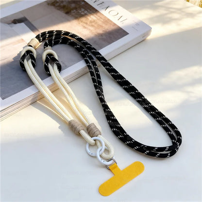 Creative 3-in-1 Mobile Phone Lanyard Wrist Strap Crossbody Hanging Neck Cellphone Chain Travel Convenience Phone Anti-loss Strap