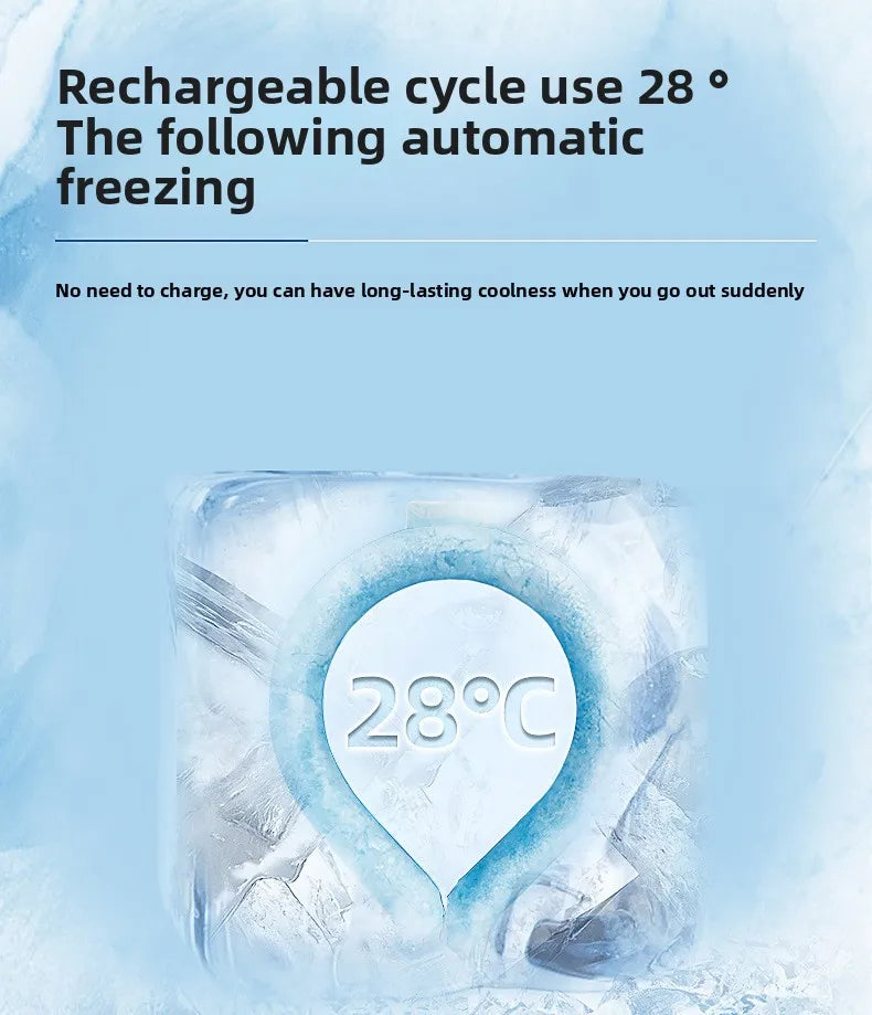 Summer Cooling Ice Circle Prevent Heatstroke Cooling PCM Ice Cushion Reusable Neck Cooler ﻿Outdoor Sports Travel Cooling Ring