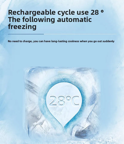 Summer Cooling Ice Circle Prevent Heatstroke Cooling PCM Ice Cushion Reusable Neck Cooler ﻿Outdoor Sports Travel Cooling Ring