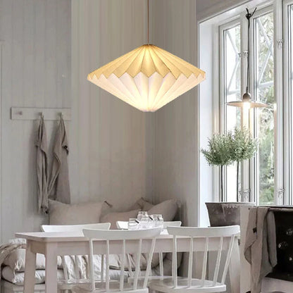 Nordic Creative Paper Origami Lantern Shade Foldable Hanging Pendant Light Art Decoration for Living Room Decor Ceiling Light