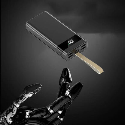 20000mAh Power Bank Portable Fast Charger 4 USB High Volume LED Battery Pack