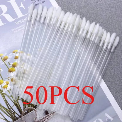 50/1000 PCS Lip Brushes Disposable Cosmetic Lip Brush Lipstick Lip Glossy Wands Cleaner Applicator Eyeshadow Makeup Brush Tool