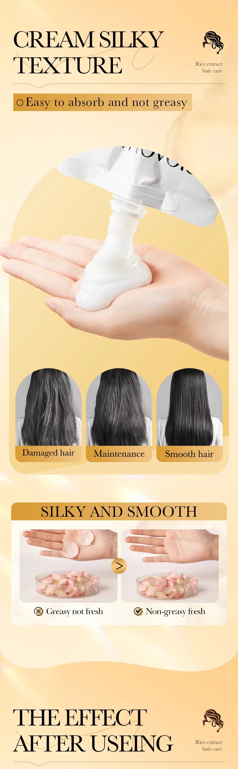 10/30/50/100/400g Magical Keratin Hair Mask 5 Seconds Repair Damaged Frizzy Hair Soft Smooth Shiny Rice Moisturizing Hair Care